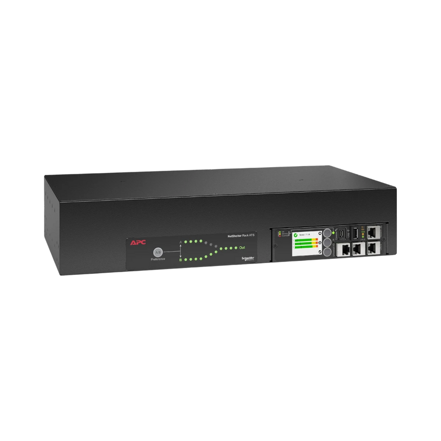 APC Netshelter Rack Automatic Transfer Switch, 2U, 30A, 200/208V, 2 L6-30 IN, 16 C13, 2 C19 OUT, 50/60Hz — Being Shipped