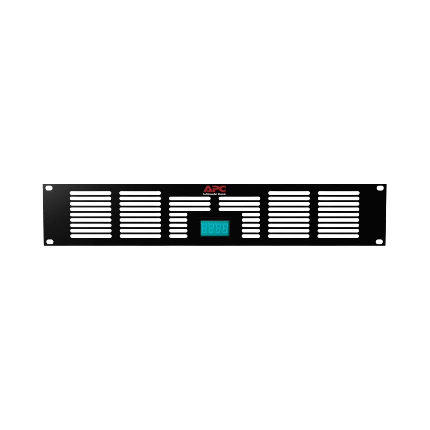 APC NetShelter 2U Vent Panel with Temperature Display for 2U Rack Fan Panel (ACF600) — Being Shipped