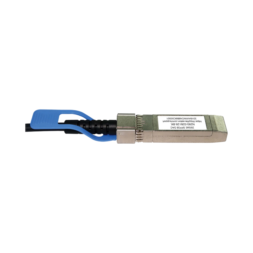 Tripp Lite SFP28 to SFP28 25GbE Passive Twinax Copper Cable (M/M), SFP-H25G-CU2M Compatible, Black, 2 m (6.6 ft.) — Being Shipped