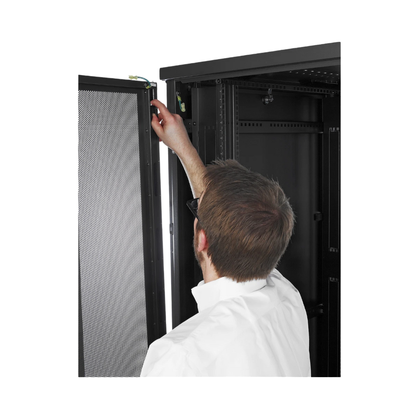 APC NetShelter SV 48U 600mm Wide x 1200mm Deep Enclosure with Sides Black — Being Shipped