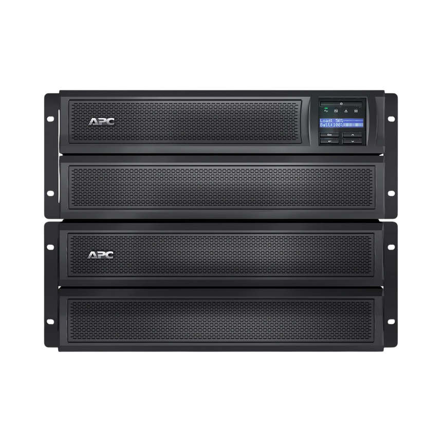 APC Smart-UPS X, Line Interactive, 3kVA, Rack/tower convertible 4U, 208V-230V, 8x C13+2x C19 IEC, SmartSlot, Extended runtime, Short depth — Being Shipped