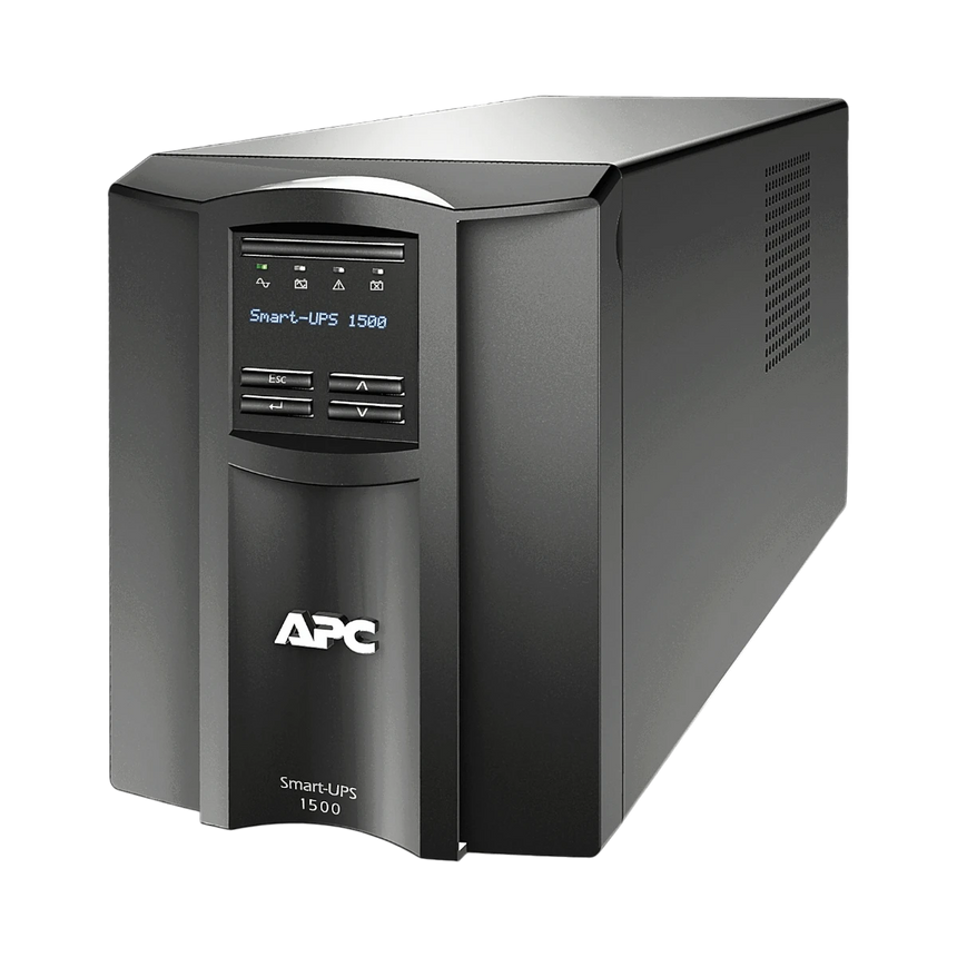APC Smart-UPS, Line Interactive, 1500VA, Tower, 120V, 8x NEMA 5-15R outlets, SmartConnect Port+SmartSlot, Audible alarm disabled, AVR, LCD — Being Shipped