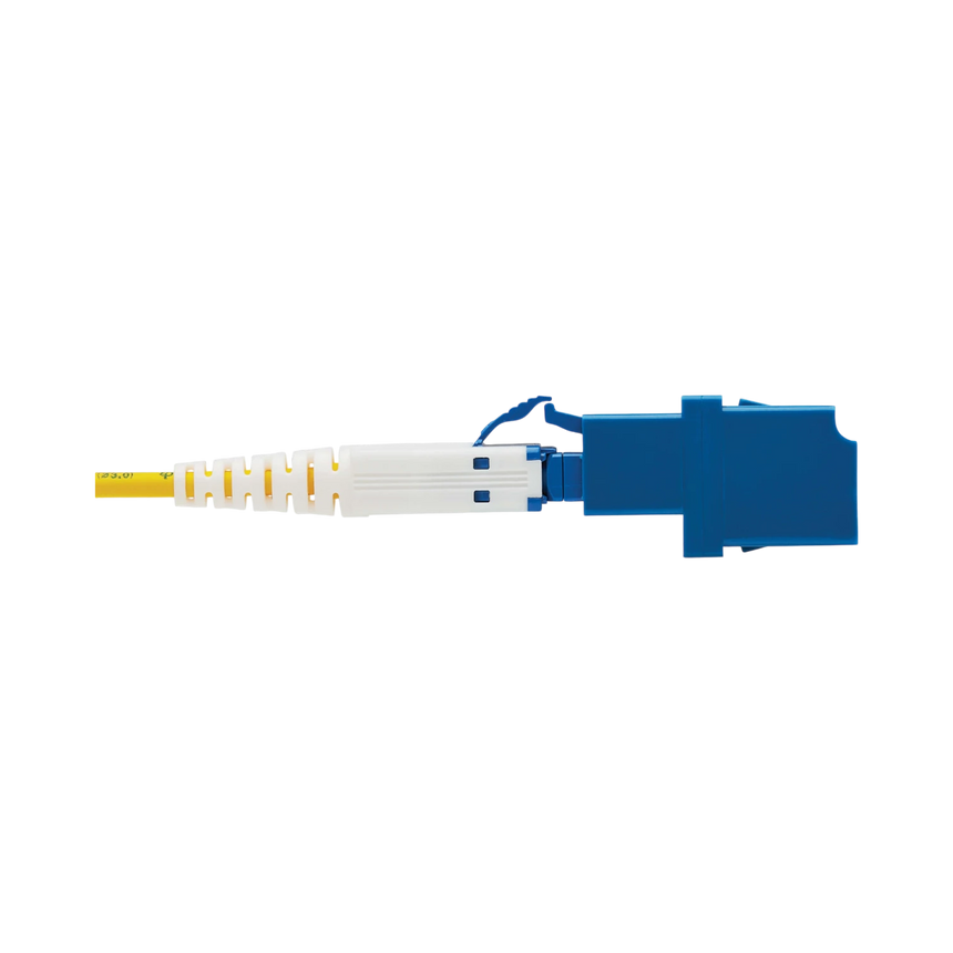 Tripp Lite 400G Duplex Singlemode 9/125 OS2 Fiber Optic Cable Adapter (CS-UPC/LC-UPC), M/F, Round LSZH Jacket, Yellow, 1 ft. — Being Shipped