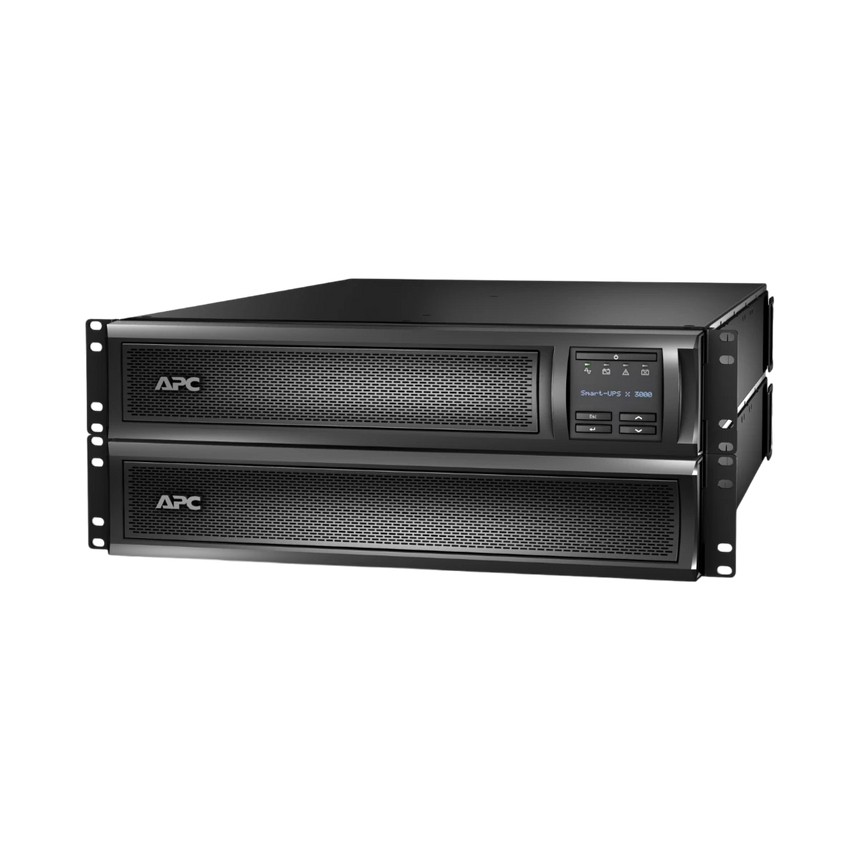 APC Smart-UPS X, Line Interactive, 3kVA, Rack/tower convertible 2U, 100V-127V, 3x 5-15R+3x 5-20R+1x L5-30R NEMA, NMC, Extended runtime, TAA — Being Shipped