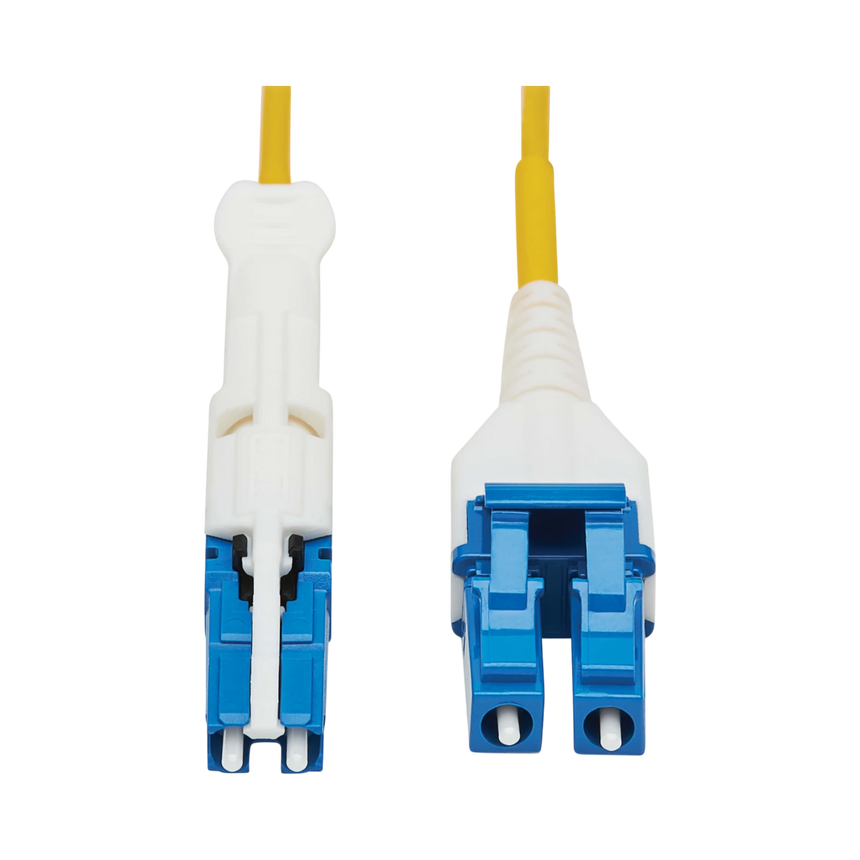 Tripp Lite 400G Duplex Singlemode 9/125 OS2 Fiber Optic Cable (CS-UPC/LC-UPC), Round LSZH Jacket, Yellow, 5 m — Being Shipped