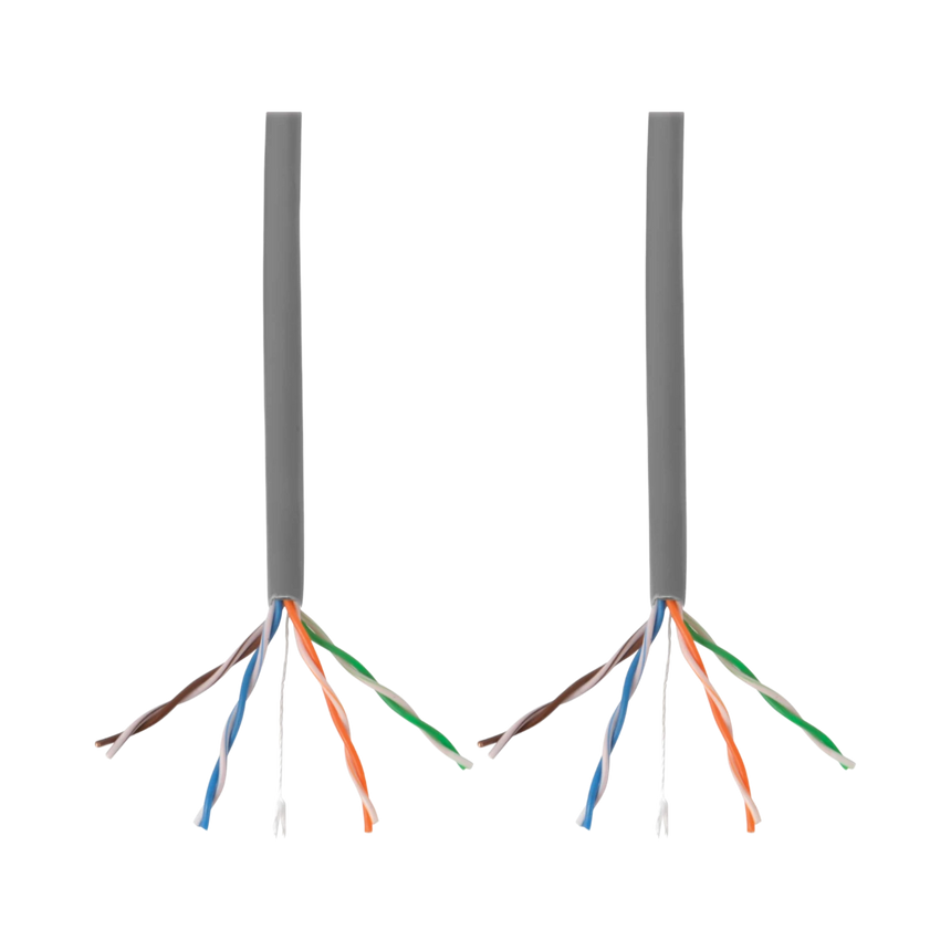 Tripp Lite Cat5e 350 MHz Stranded-Core (UTP) PVC Bulk Ethernet Cable, Gray, 1000 ft. (304.8 m), TAA — Being Shipped
