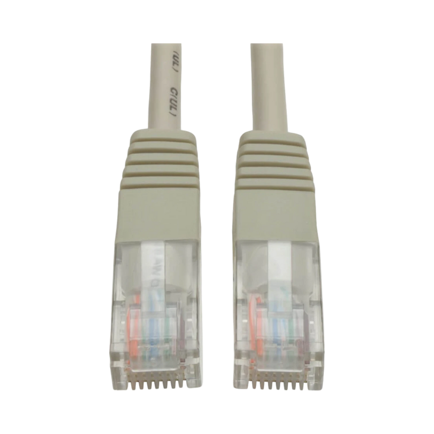 Tripp Lite Cat5e 350 MHz Molded (UTP) Ethernet Cable (RJ45 M/M), PoE, Gray, 10 ft. (3.05 m) — Being Shipped
