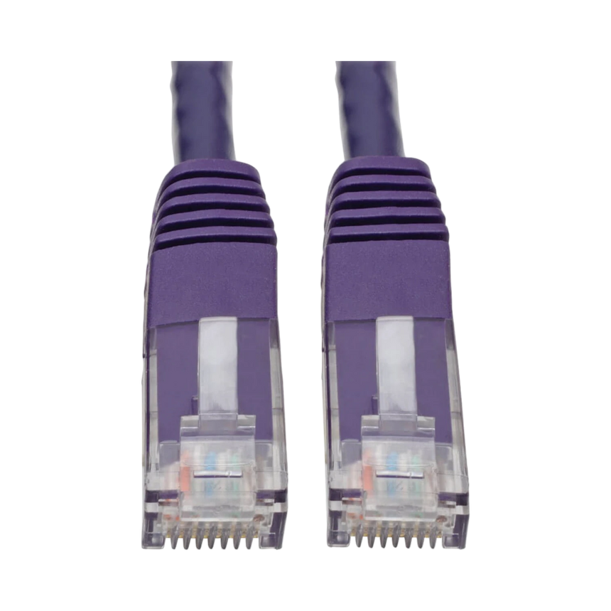 Tripp Lite Cat6 Gigabit Molded (UTP) Ethernet Cable (RJ45 M/M), PoE, Purple, 20 ft. (6.09 m) — Being Shipped