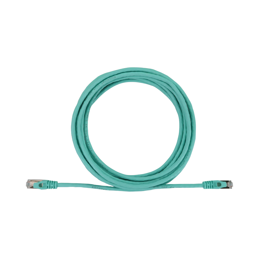 Tripp Lite Cat6a 10G Snagless Shielded Slim STP Ethernet Cable (RJ45 M/M), PoE, Aqua, 10 ft. (3.1 m) — Being Shipped