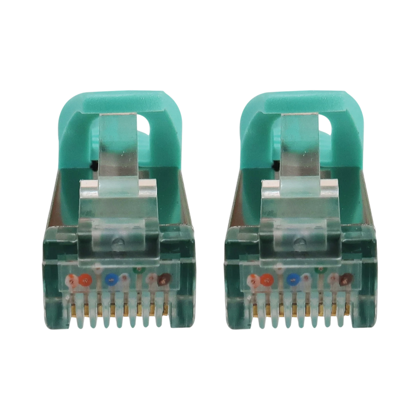 Tripp Lite Cat6a 10G Snagless Shielded Slim STP Ethernet Cable (RJ45 M/M), PoE, Aqua, 10 ft. (3.1 m) — Being Shipped