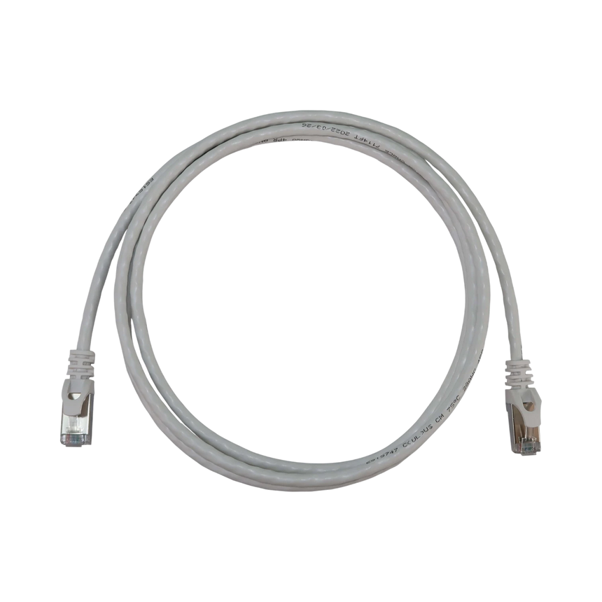 Tripp Lite Cat6a 10G Snagless Shielded Slim STP Ethernet Cable (RJ45 M/M), PoE, White, 7 ft. (2.1 m) — Being Shipped