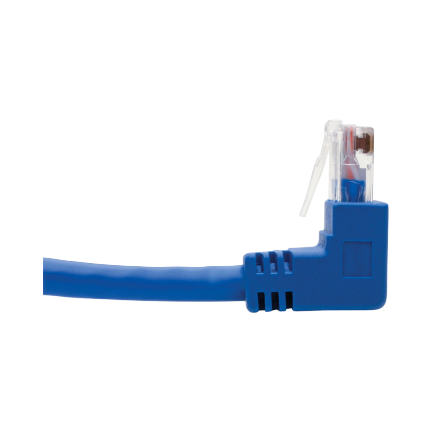 Tripp Lite Up/Down-Angle Cat6 Gigabit Molded UTP Ethernet Cable (RJ45 Up-Angle M to RJ45 Down-Angle M), Blue, 3 ft. (0.91 m) — Being Shipped