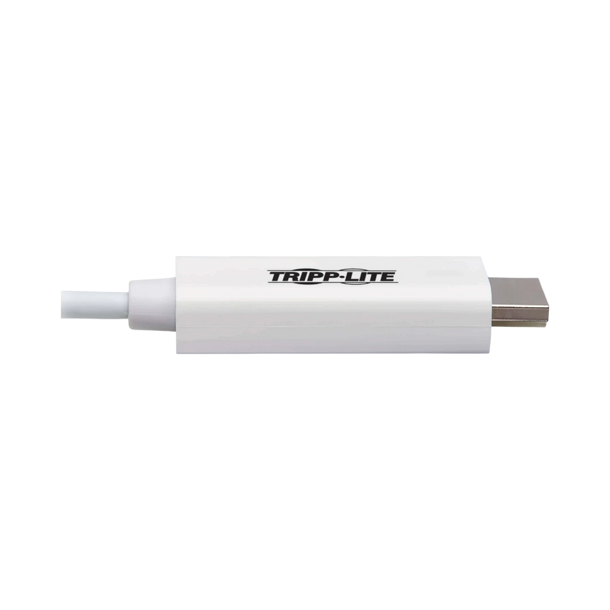 Tripp Lite USB-C to HDMI Adapter Cable (M/M), 4K 60 Hz, 4:4:4, Thunderbolt 3 Compatible, White, 3 ft. (0.9 m) — Being Shipped