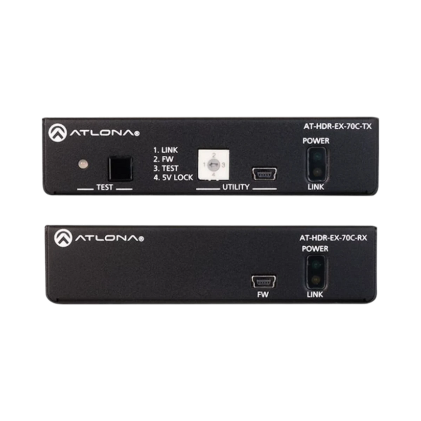 Atlona 4K HDR HDMI Over HDBaseT TX/RX with Control & PoE Transmitter & Receiver Set — Being Shipped