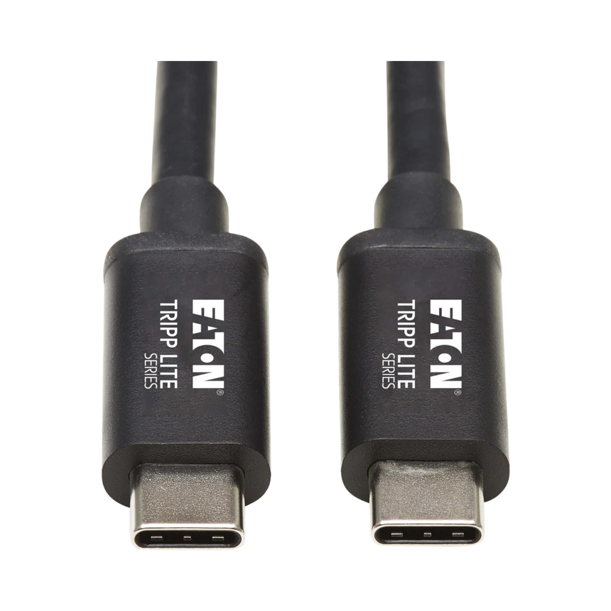 Tripp Lite Thunderbolt 3 Passive Cable (M/M), 40 Gbps, 5A 100W Power Delivery, 4K/60 Hz, 0.5 m (1.6 ft.), Black — Being Shipped