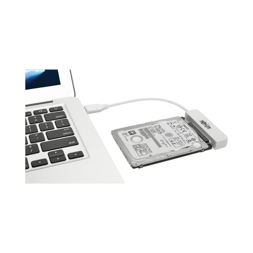 Tripp Lite USB 3.2 Gen 2 (10 Gbps) USB-C to SATA III Adapter Cable with UASP, 2.5 in. SATA Hard Drives, Thunderbolt 3 Compatible, White — Being Shipped