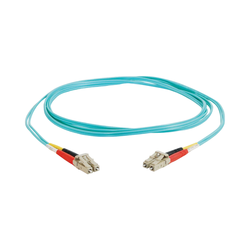 C2G 32.8ft (10m) LC-LC 10Gb 50/125 OM3 Duplex Multimode PVC Fiber Optic Cable, Aqua — Being Shipped