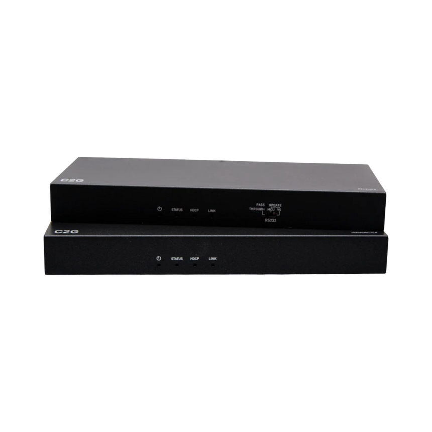 C2G HDMI HDBaseT + 3.5mm, USB-B to A, and RS232 over Cat Extender Box Transmitter to Box Receiver, 4K 60Hz — Being Shipped
