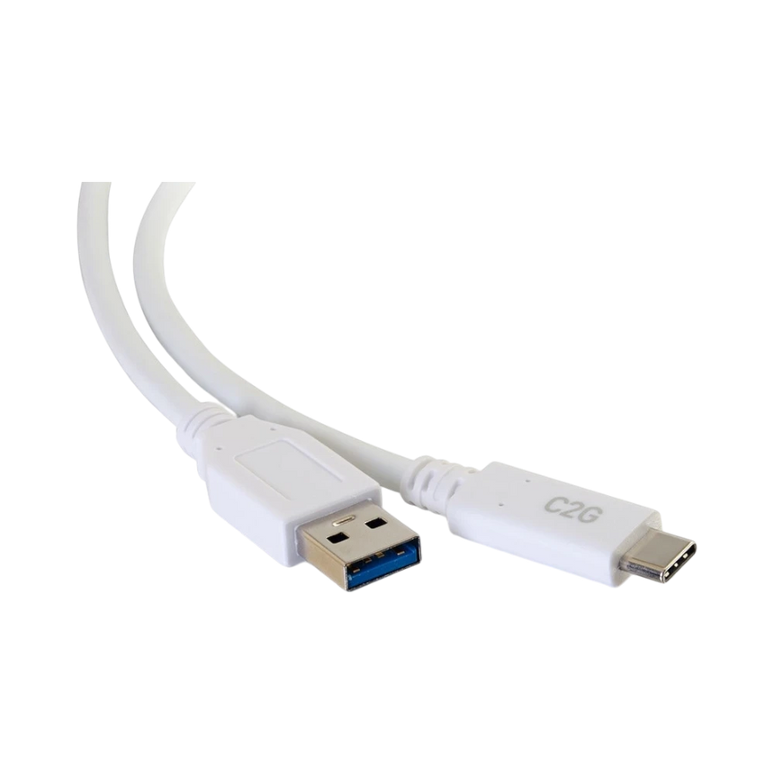 C2G 10ft (3m) USB-C to USB-A 3.2 Gen 1 (5Gbps) Cable M/M, White — Being Shipped