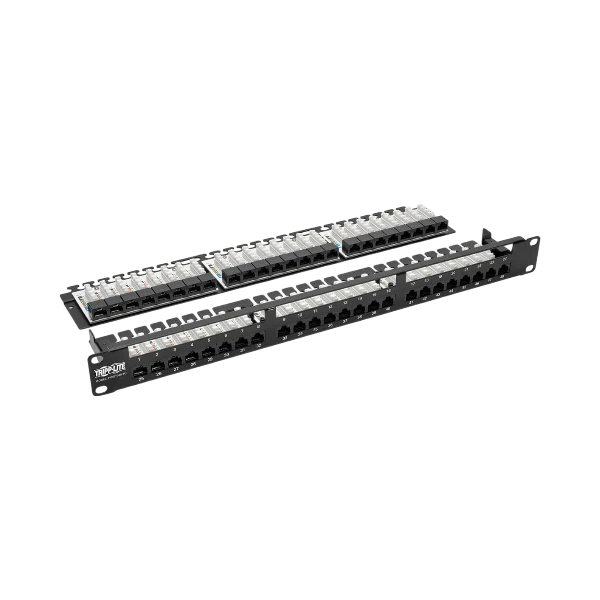 Tripp Lite 48-Port 1U Rack-Mount High-Density UTP 110-Type Patch Panel, RJ45 Ethernet, 568B, Cat5/5e, TAA — Being Shipped