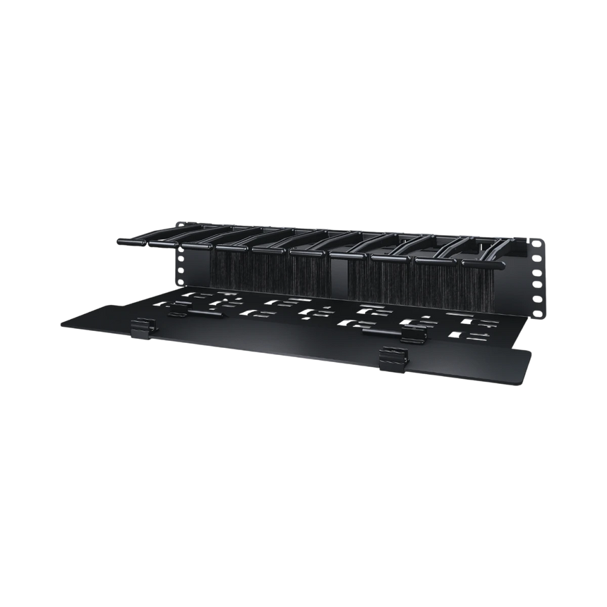 APC NetShelter Cable Management, Horizontal Cable Manager, 2U, with Cable Tie, Single Side with Cover, 482 x 89 x 165 mm — Being Shipped