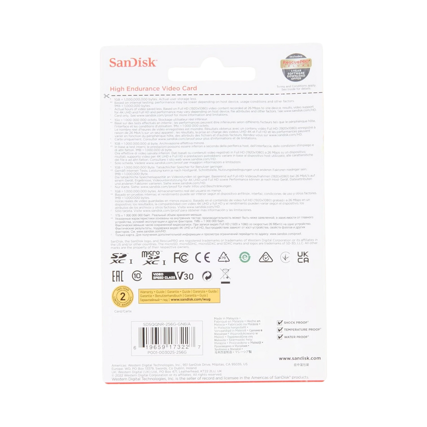 SanDisk High Endurance 256GB UHS-I microSDXC Memory Card with SD Adapter — Being Shipped