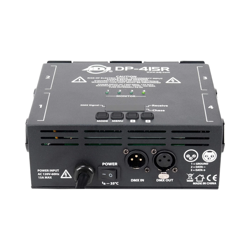 ADJ DP-415R 4-Ch 600W DMX Dimmer/Switch Pack with RDM — Being Shipped