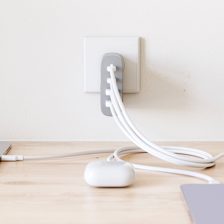 ALOGIC 100W Rapid Power 4-Port USB PD GaN Charger (Space Gray) — Being Shipped