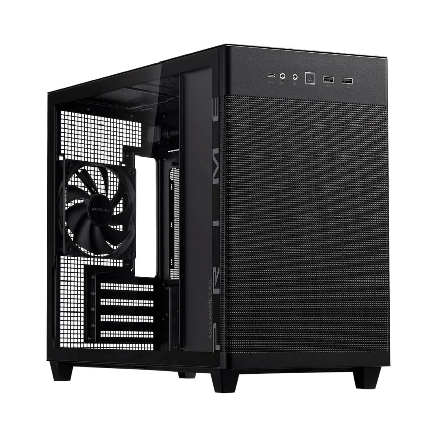 ASUS Prime AP201 Micro-ATX Case (Black, Tempered Glass) — Being Shipped