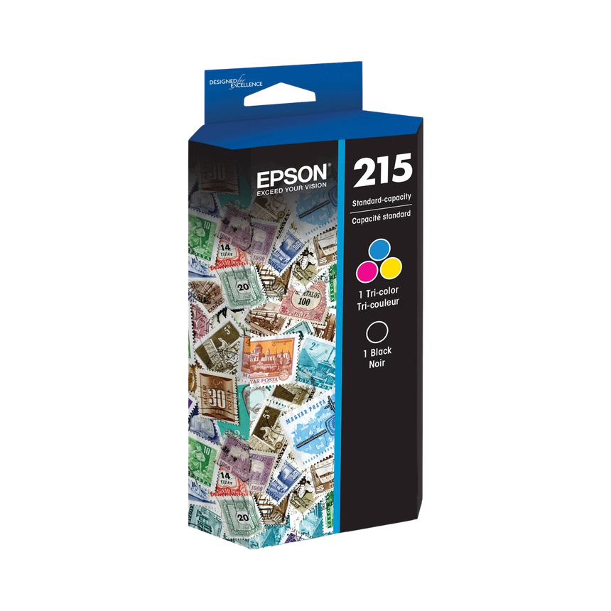 Epson T215 DuraBrite Ultra Standard Capacity Black & Color Ink Cartridge Combo Pack — Being Shipped