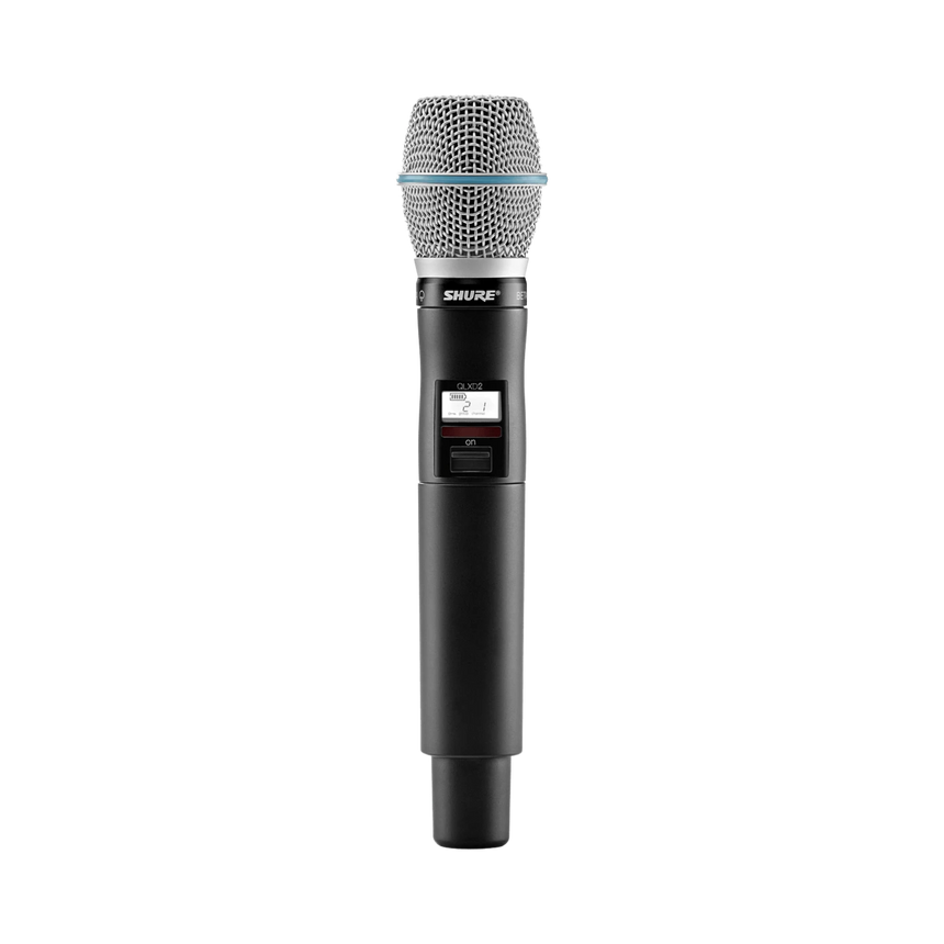 Shure QLXD2/B87C Digital Handheld Wireless Microphone Transmitter with Beta 87C Capsule (G50: 470 to 534 MHz) — Being Shipped