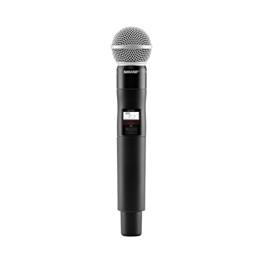 Shure QLXD2/SM58 Digital Handheld Wireless Microphone Transmitter with SM58 Capsule (J50A: 572 to 608 + 614 to 616 MHz) — Being Shipped