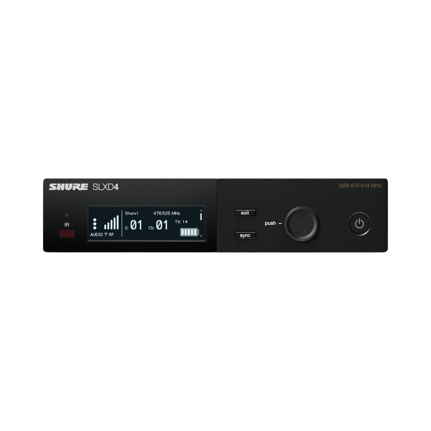 Shure SLXD124/85 Digital Wireless Combo Microphone System (H55: 514 to 558 MHz) — Being Shipped