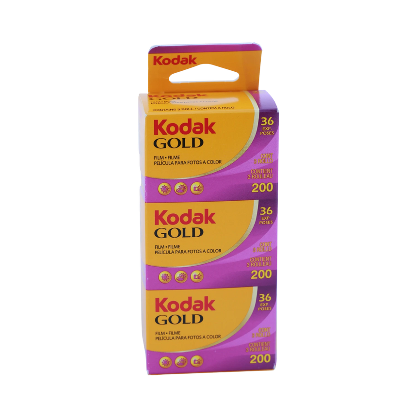 Kodak GOLD 200 Color Negative Film (35mm Roll Film, 36 Exposures, 3-Pack) — Being Shipped