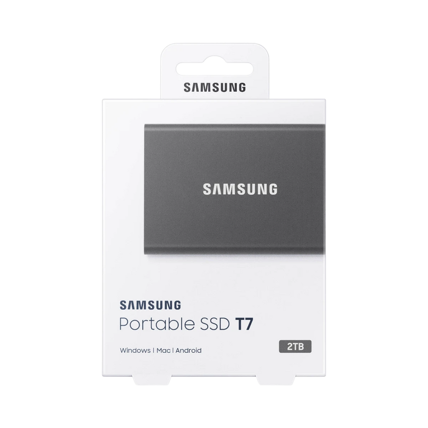 Samsung T7 USB 3.2 1050 MB/s 2TB Portable SSD (Titan Gray) — Being Shipped