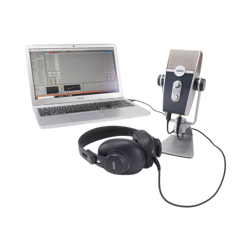 AKG Podcaster Essentials Lyra USB Microphone and AKG K371 Headphones — Being Shipped