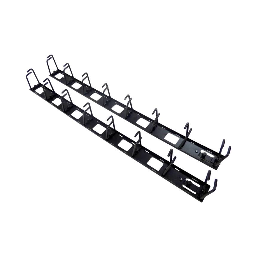 APC NetShelter Cable Management, Vertical Cable Manager, Cable Rings, Set of 8, Black, 55 mm x 766 mm x 85 mm — Being Shipped