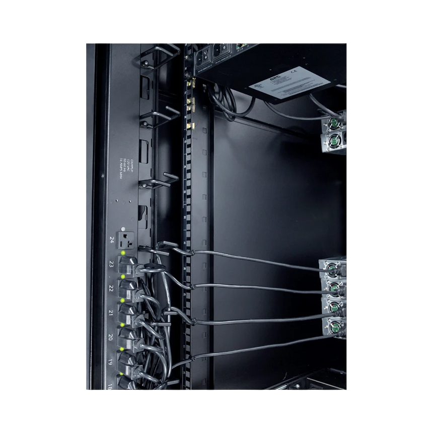 APC NetShelter Cable Management, Vertical Cable Manager, Cable Rings, Set of 8, Black, 55 mm x 766 mm x 85 mm — Being Shipped