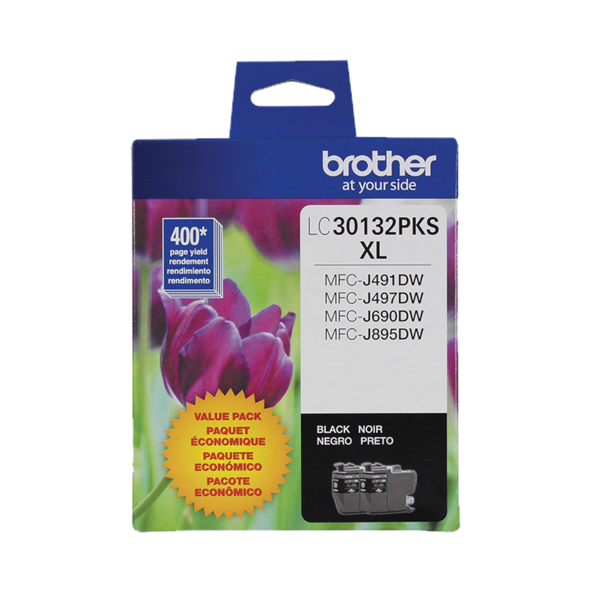 Brother LC30132PKS High-Yield Black Ink Cartridges (2-Pack) — Being Shipped