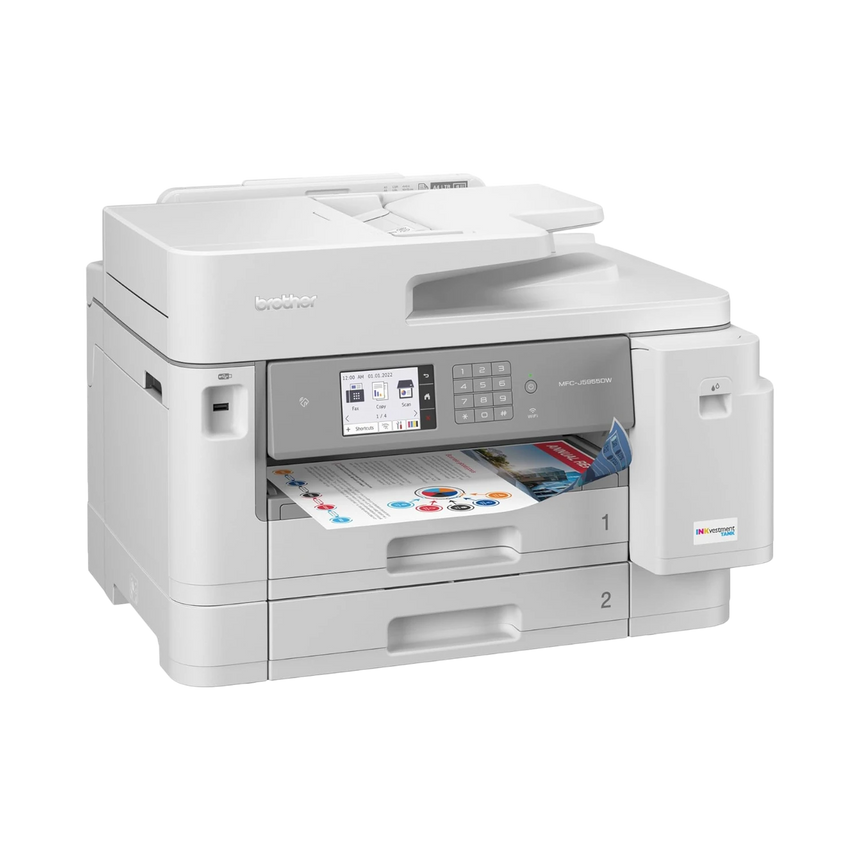 Brother Business Color Inkjet All-in-One Printer with Low-Cost, Up to 11" x 17" Printing, Wireless and Ethernet Networking, Duplex Print, Scan, and Copy — Being Shipped