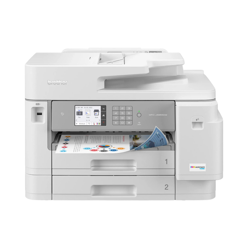 Brother Business Color Inkjet All-in-One Printer with Low-Cost, Up to 11" x 17" Printing, Wireless and Ethernet Networking, Duplex Print, Scan, and Copy — Being Shipped