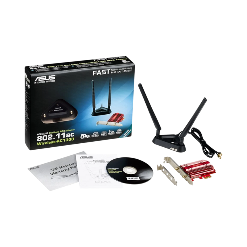 ASUS PCE-AC56 AC1300 Dual-Band Wireless PCI-E Adapter — Being Shipped