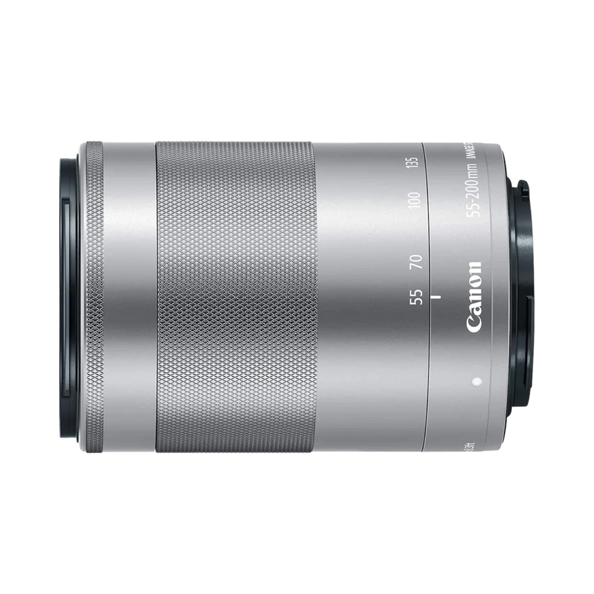Canon EF-M 55-200mm f/4.5-6.3 IS STM Lens (Silver) — Being Shipped