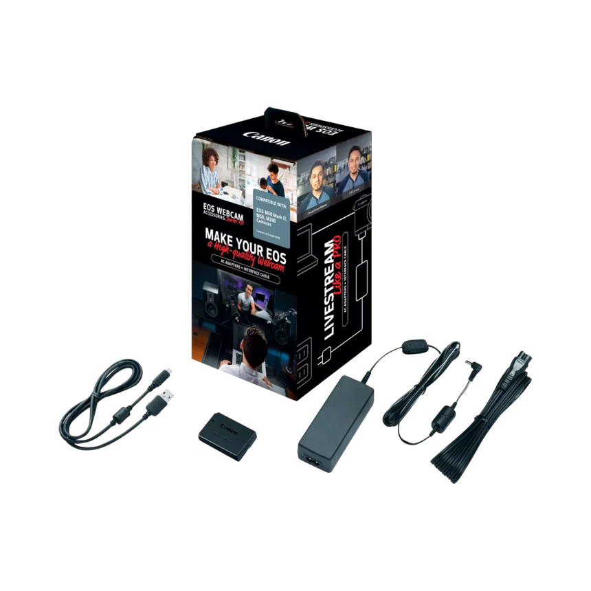 Canon EOS Webcam Accessories Starter Kit for EOS M50, M50 Mark II & M200 Mirrorless Digital Cameras — Being Shipped