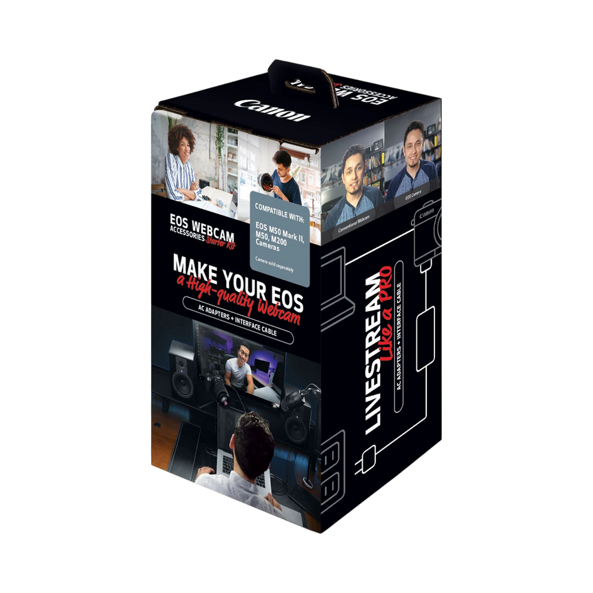 Canon EOS Webcam Accessories Starter Kit for EOS M50, M50 Mark II & M200 Mirrorless Digital Cameras — Being Shipped