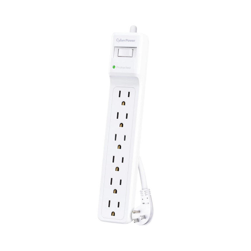 CyberPower B615 6-Outlet Essential Surge Protector (White) — Being Shipped