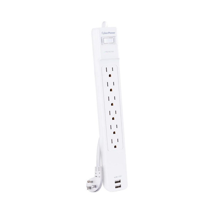 CyberPower CSP606U42A 6-Outlet Professional Surge Protector with Two USB Charging Ports — Being Shipped