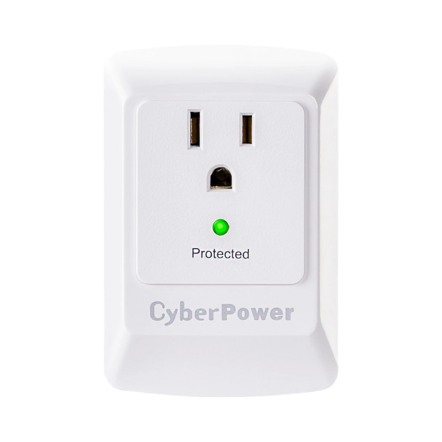 CyberPower CSB100W Single Outlet Wall-Tap Surge Protector — Being Shipped