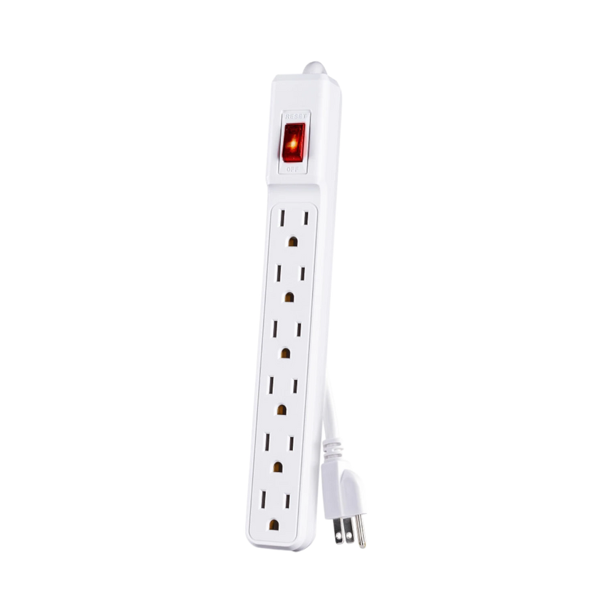 CyberPower GS60304 6-Outlet Power Strip (White) — Being Shipped