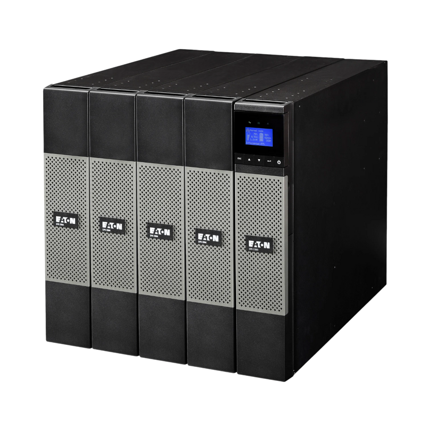Eaton 5PX UPS, L5-30P Input, Outputs: (6) 5-20R; (1) L5-30R, 120V, 2U, 3000 VA, 2700 W, True Sine Wave, Network Card Optional — Being Shipped